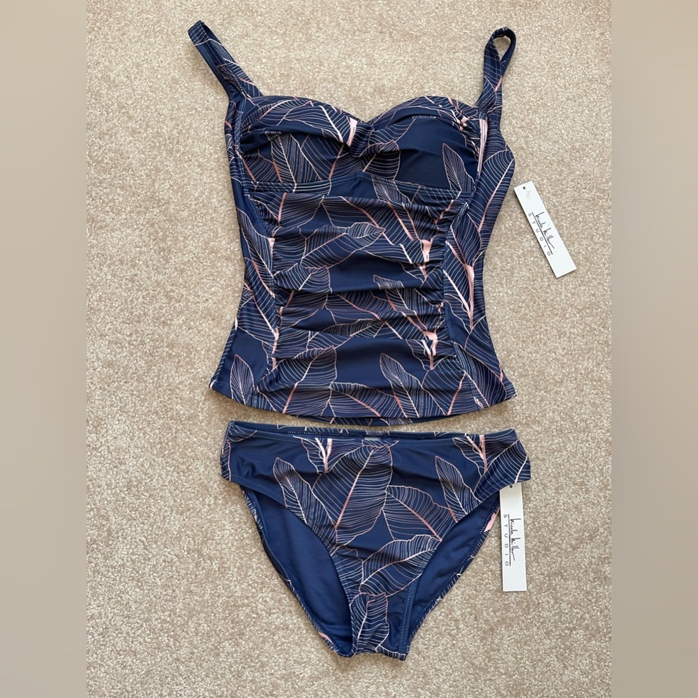 Nicole Miller tanking swim set. Size S.